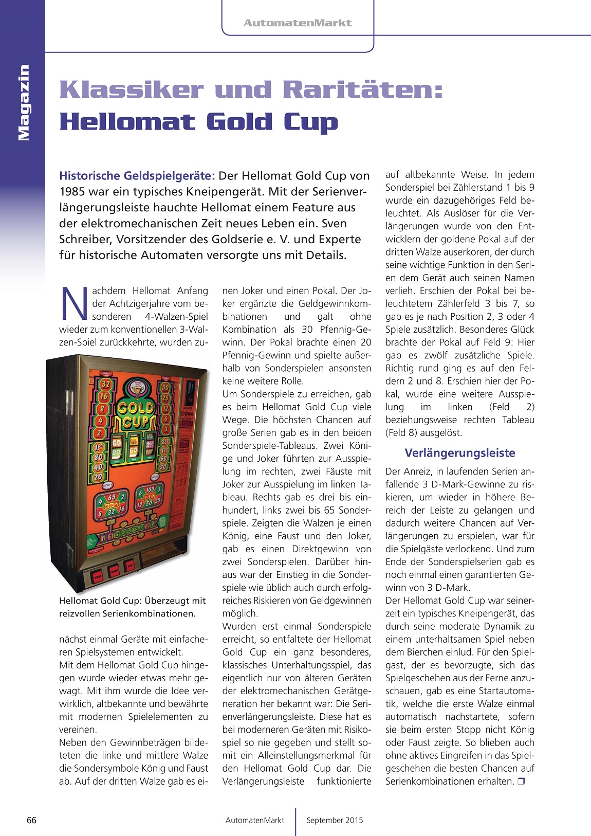 Hellomat Gold Cup Automatenmarkt