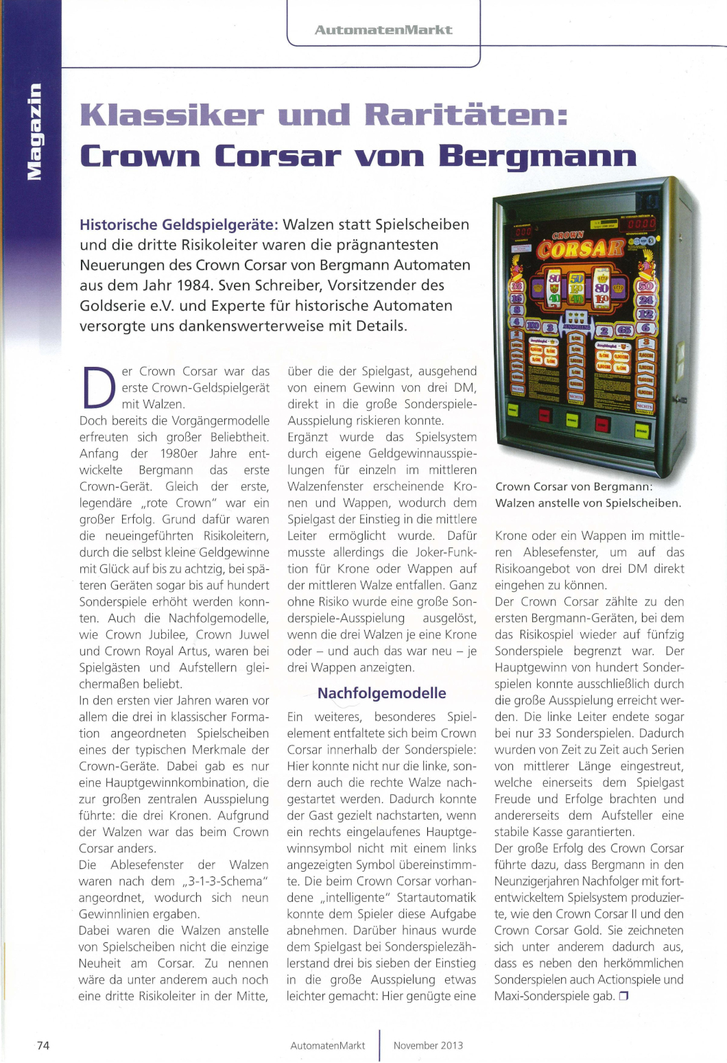 Corsar Crown Bergmann 1984 PVAM