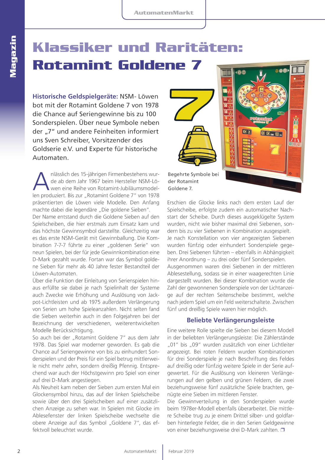 Goldene 7 Rotamint NSM 1978 PVAM