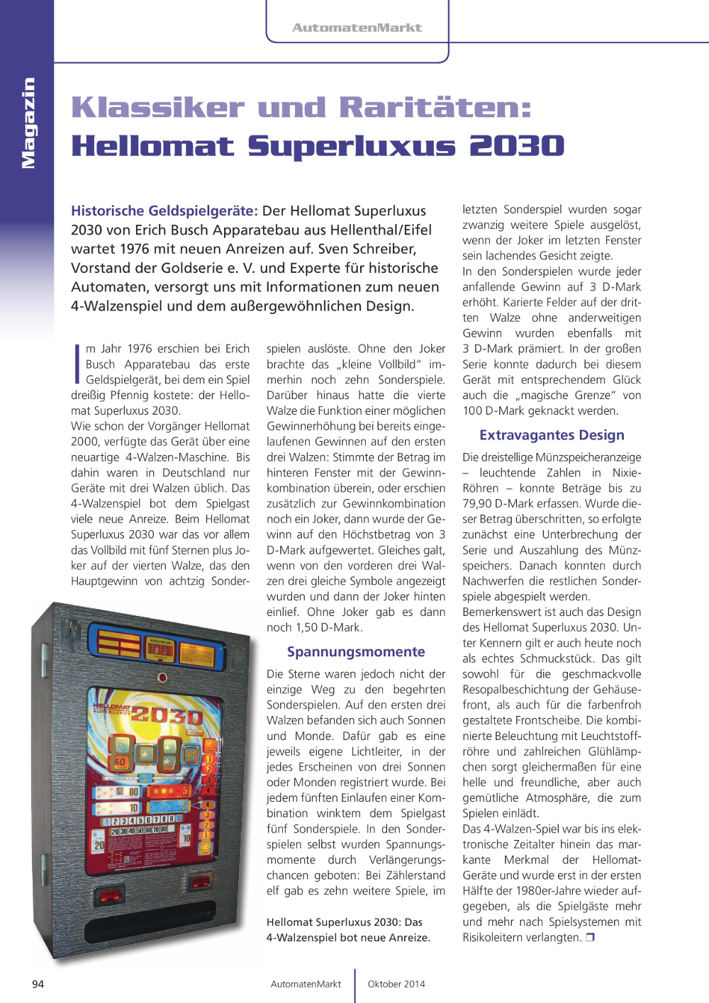 Hellomat Superluxus 2030 AM