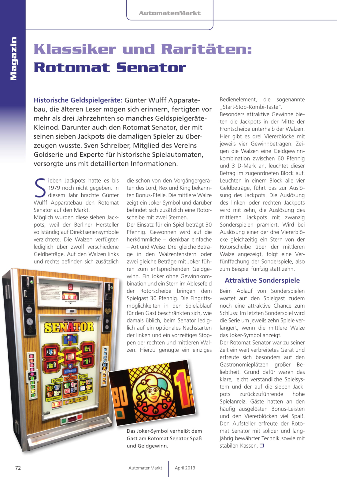 Senator Rotomat Wulff 1979 PVAM