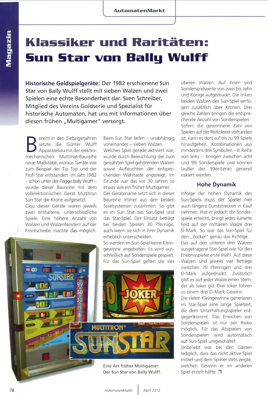 Sun Star Multitron Wulff 1982 Printversion AM