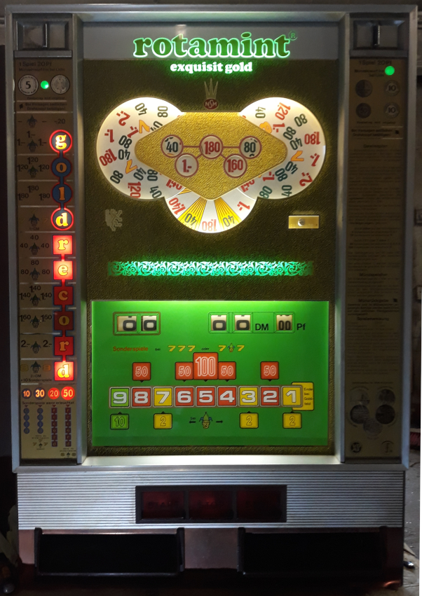 Exquisit Gold Rotamint NSM Schriftzug gn 1975