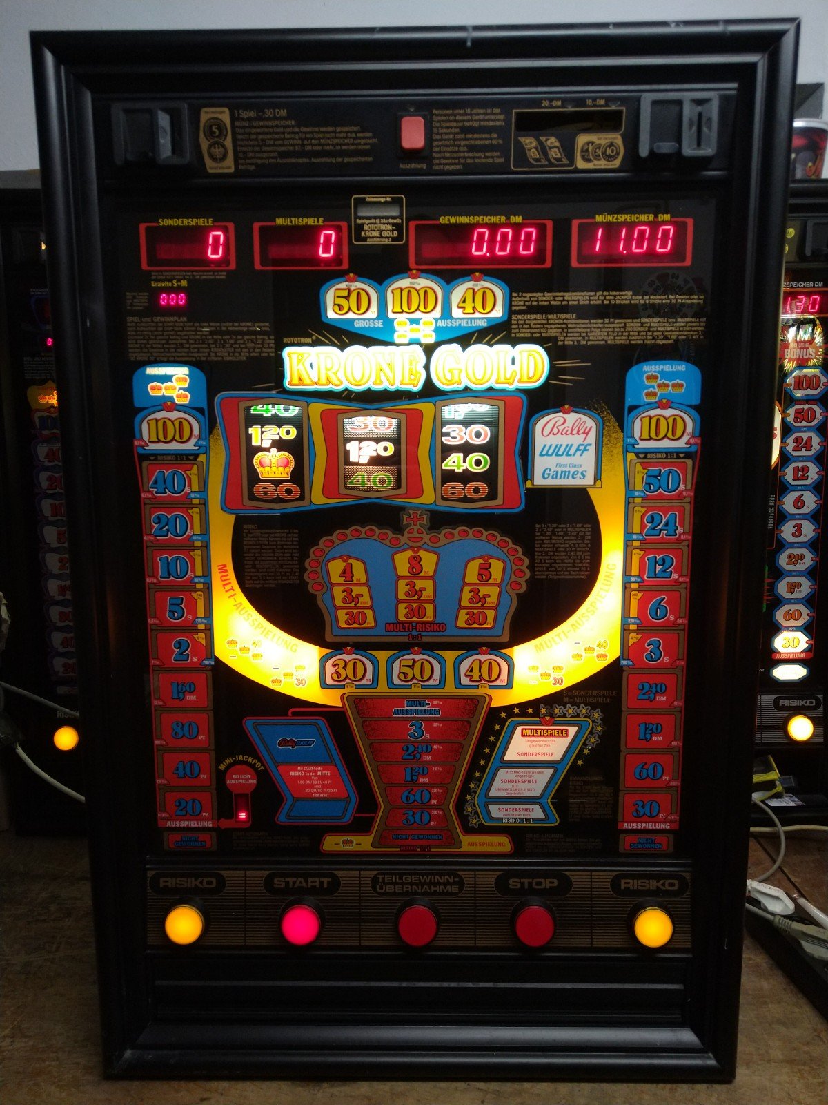 Krone Gold Rototron Ausf2 Bally Wulff 1991 2